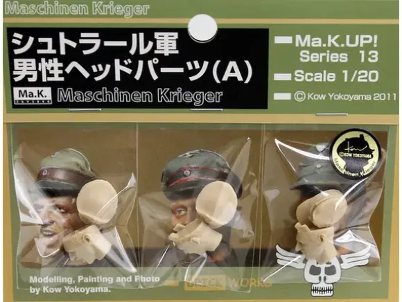 1/20 Strahl Male Soldier Head Parts A