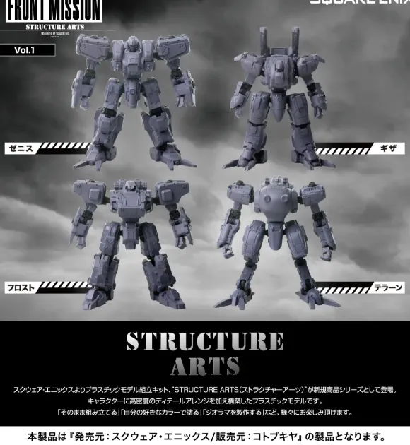 1/72 Structure Arts Plus Plastic Model Kit Series Additional Selection Vol.1 (All 4 Types Box + First Production Box Bonus Included)