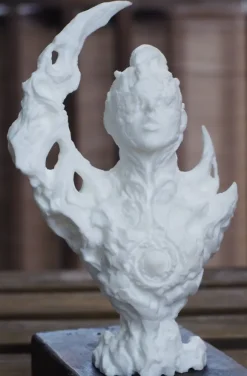 the Beautiful / Bizarre Ones tbbo.EX.001 a portrait of the moon White