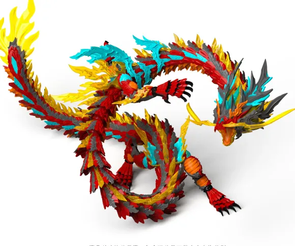 The True Dragon Series ZL-0001 Red Dragon King Plastic Model Kit