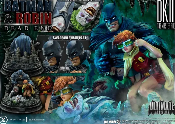 1/4 Ultimate Premium Masterline Batman: The Dark Knight III Master Race Batman & Robin Dead End Ultimate Edition