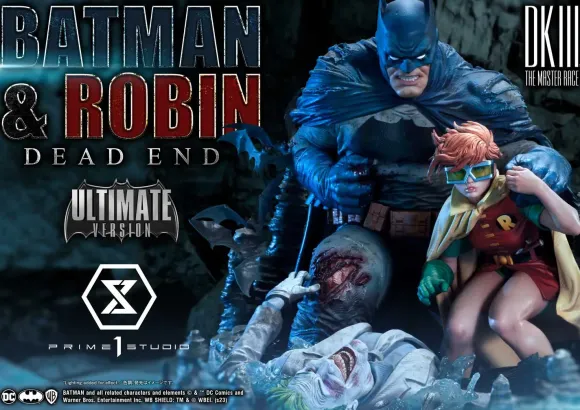 1/4 Ultimate Premium Masterline Batman: The Dark Knight III Master Race Batman & Robin Dead End Ultimate Edition