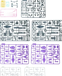 1/144 Ultra Action Trooper: Franz-Alpha Plastic Model Kit (Purple x White)