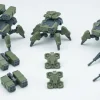 1/144 Ultra Action Trooper Series Lycosidae Squad Plastic Model Kit (Green) (set of 3)