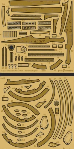 1/2500 USS Discovery NCC-1031 Photo-Etched Parts