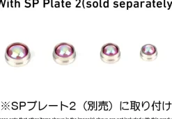 VC Dome 3 Pink M 2.5 3.0 3.5 4.0mm (5pcs Each, 20pcs)