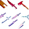 Weapon Unit 34EX Knife Set Special Edition (POLARIZATION RED & BLUE)