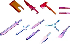 Weapon Unit 34EX Knife Set Special Edition (POLARIZATION RED & BLUE)