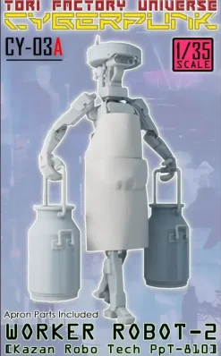 1/35 Worker Robot 2 Kazan Robo Tech PpT-800 Carry a Milk Churn