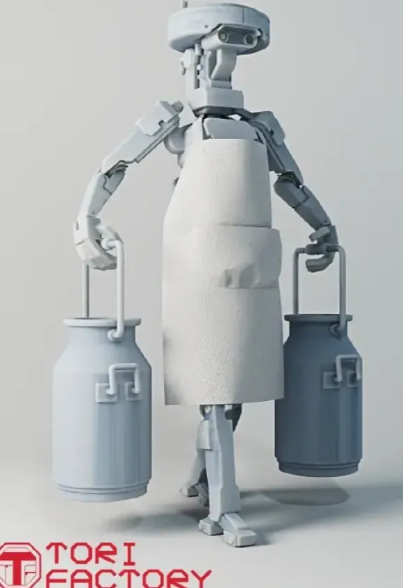 1/24 Worker Robot 2 Kazan Robo Tech PpT-800 Carry a Milk Churn