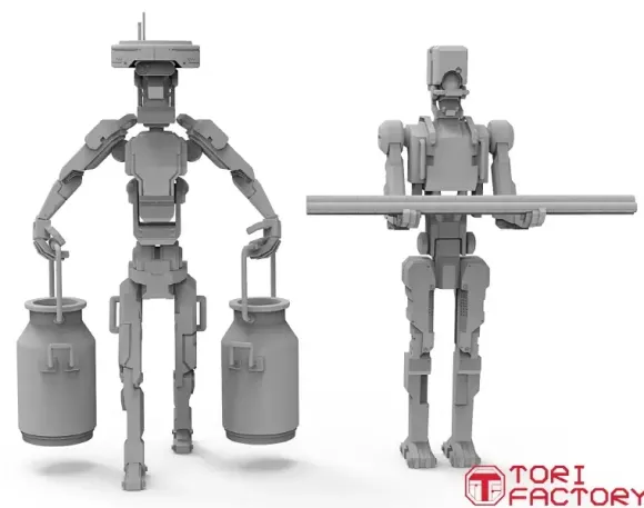 1/24 Worker Robot 2 Kazan Robo Tech PpT-800 Carry a Milk Churn