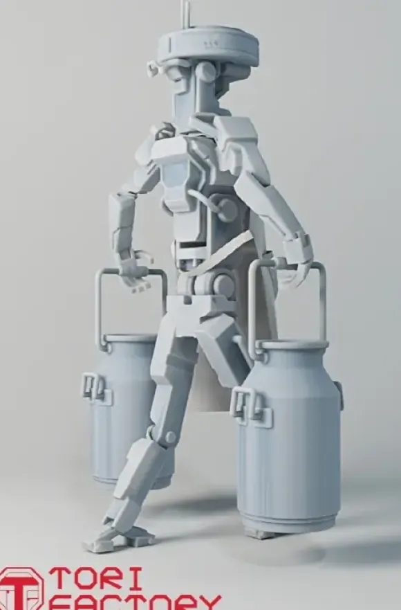 1/24 Worker Robot 2 Kazan Robo Tech PpT-800 Carry a Milk Churn