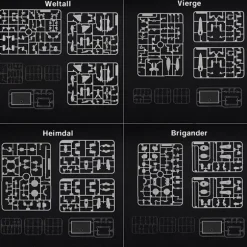 1/144 Xenogears Structure Arts Plastic Model Kit Series Vol.1 All 4 Types Box