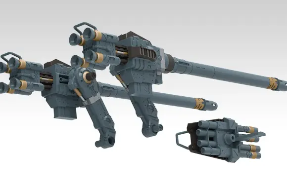 1/72 Zoids Customize Parts Gojulas Cannon Set (Reissue)