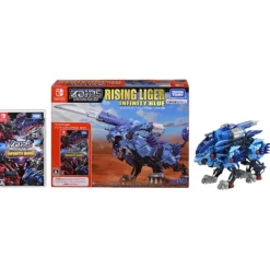ZW36IB Rising Liger Infinity Blue Zoids Wild Infinity Blast Set with Switch Game